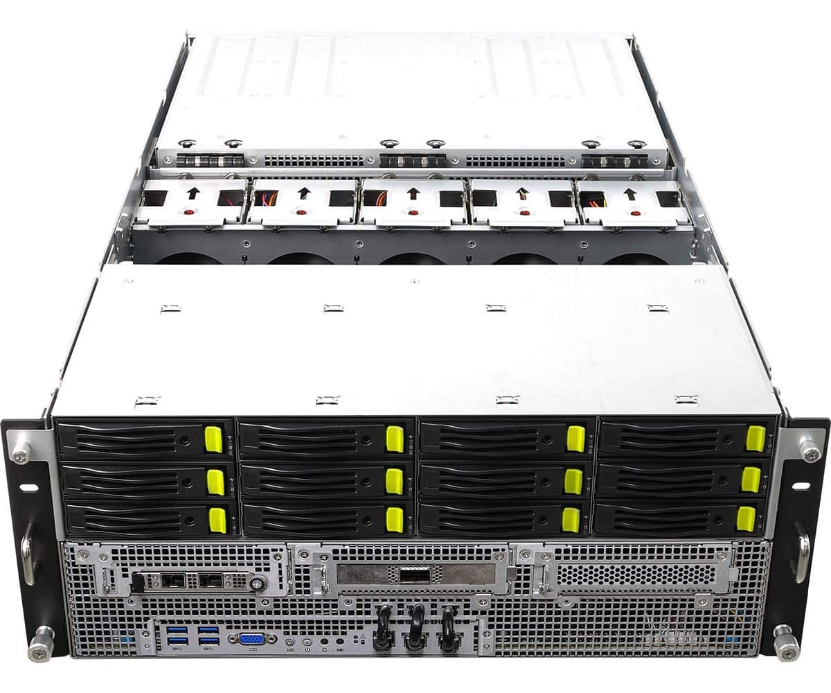 Platforma ASRock Rack 4U AMD Epyc 7000 12xLFF 2x10GbE 10xGPU — zdjęcie 1 z 5