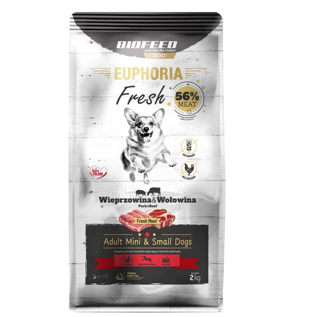 BIOFEED Euphoria Fresh Meat Wieprz/Wołow Xs/S 2kg