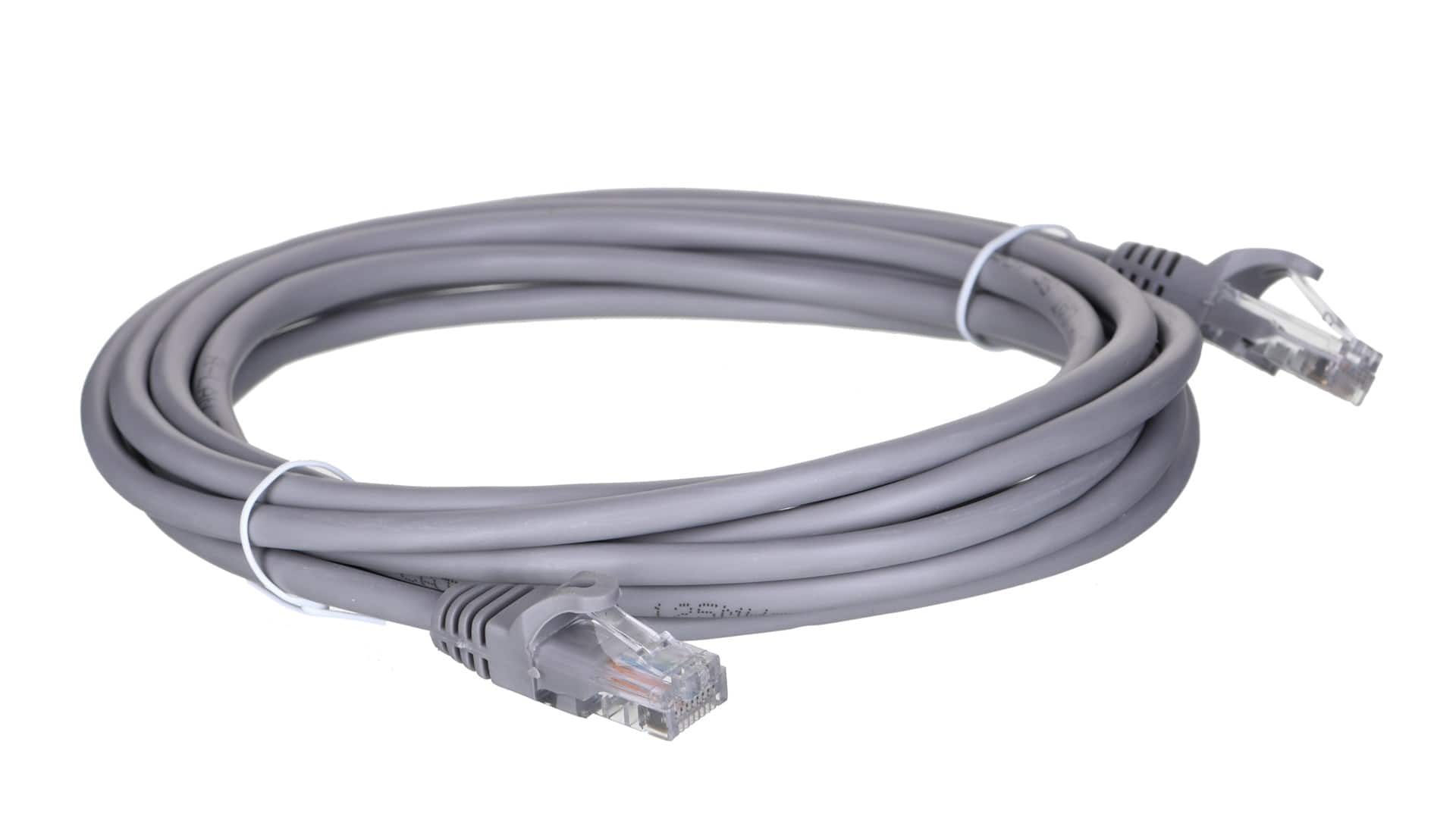 Patchcord UTP A-LAN KKU5SZA3 (RJ45 - RJ45 ; 3m; UTP; kat. 5e; kolor szary) — zdjęcie 1 z 3