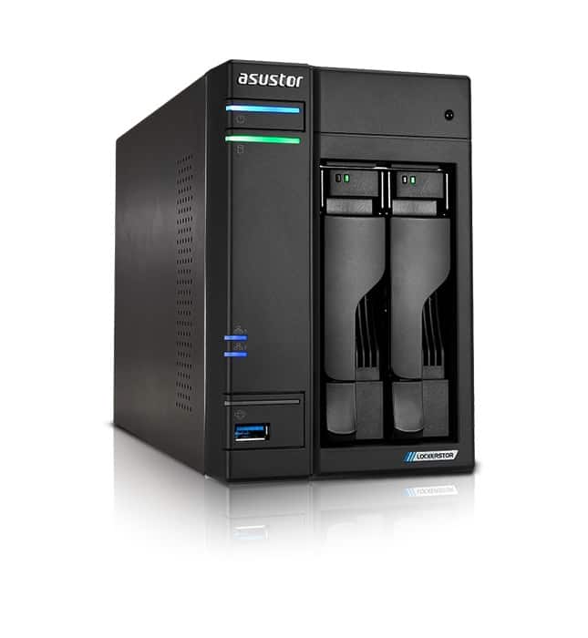 NAS Asustor AS6702T; Tower; 2x (3.5" SATA HDD/ 2.5" SSD); Intel Celeron N510; 4GB DDR4 SODIMM (max. 16GB), 2x 2.5Gb, 4x M.2 2280 NVMe PCIe 3.0, 2x USB 3.2 Gen, 1x HDMI 2.0b