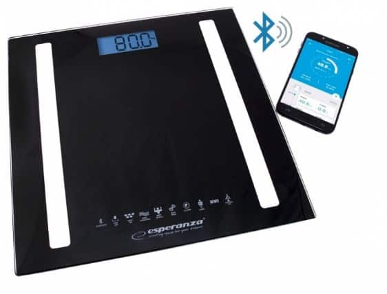Waga z funkcją bluetooth Esperanza EBS016K (kolor czarny) — zdjęcie 1 z 3