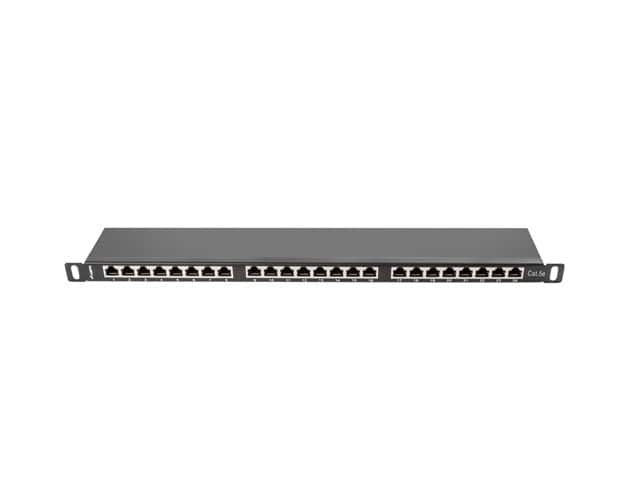Patch panel Lanberg PPS5-0024-B, 0.5U, kat. 5e — zdjęcie 1 z 5
