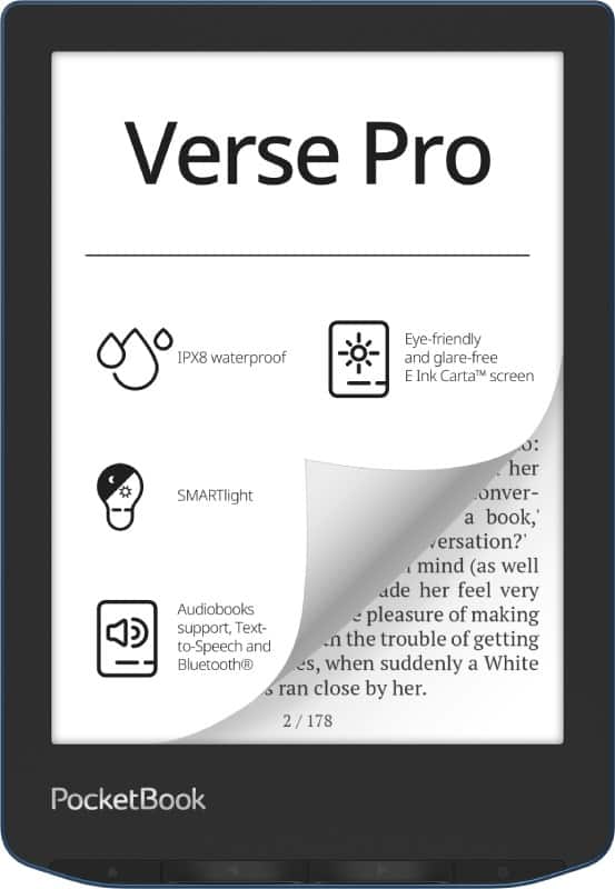 Czytnik Ebook PocketBook Verse Pro 634 6" 16GB Wi-Fi Azure Blue — zdjęcie 1 z 7