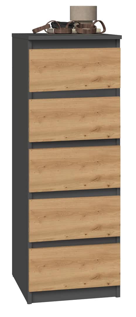 W5 KOMODA 5 SZUFLAD ANT/ART KOMPLET — zdjęcie 1 z 4