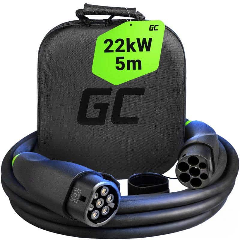 Kabel EV Green Cell GC Snap Type 2 22kW 5m — zdjęcie 1 z 8