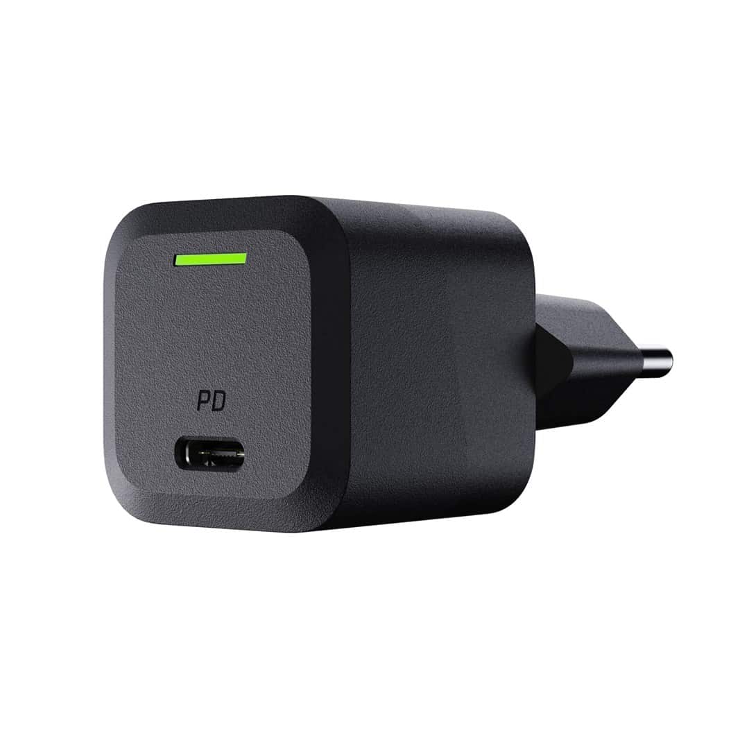 GREEN CELL ŁADOWARKA USB-C GAN GC POWERGAN 33W PD 3.0 QC 3.0 USB-C CZARNA — zdjęcie 1 z 8