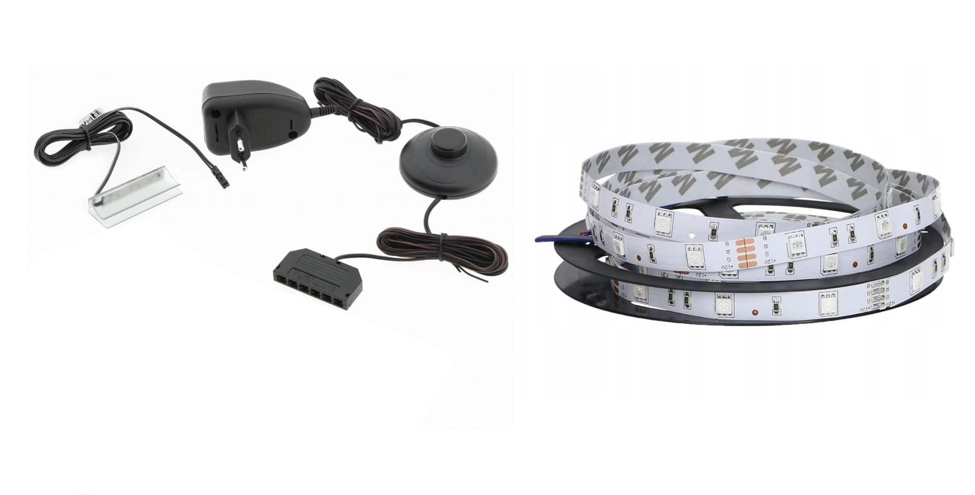 Oświetlenie komoda QIU 2D1K niebieskie — zdjęcie 1 z 5