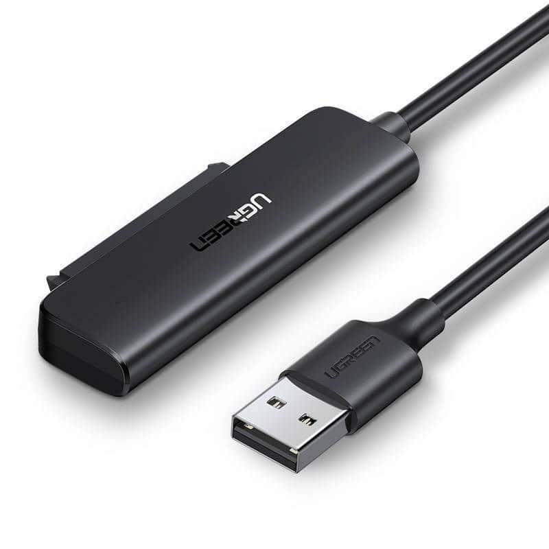 Ugreen adapter przejściówka dysku HDD SSD 2,5'' SATA III 3.0 - USB 3.2 Gen 1 (USB 5 Gbps) czarny (70609 CM321) — zdjęcie 1 z 2