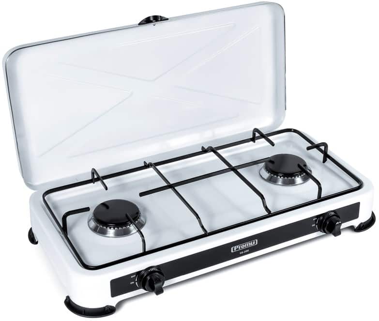 PROMIS KUCHENKA GAZOWA 2-PALNIKOWA,BIAŁA KG200B — zdjęcie 1 z 2