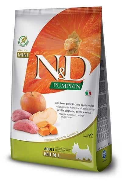 FARMINA N&D Pumpkin Boar & Apple Adult Mini - sucha karma dla psa - 2,5kg — zdjęcie 1 z 2