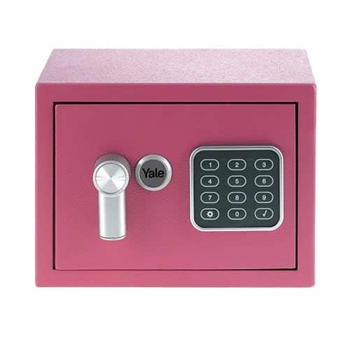 Yale Mini Electronic Safe Pink Sejf podstawowy YSV mini różowy — zdjęcie 1 z 4