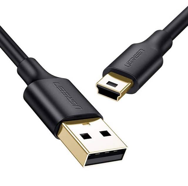 Ugreen kabel USB - mini USB US132 1m (czarny) — zdjęcie 1 z 7