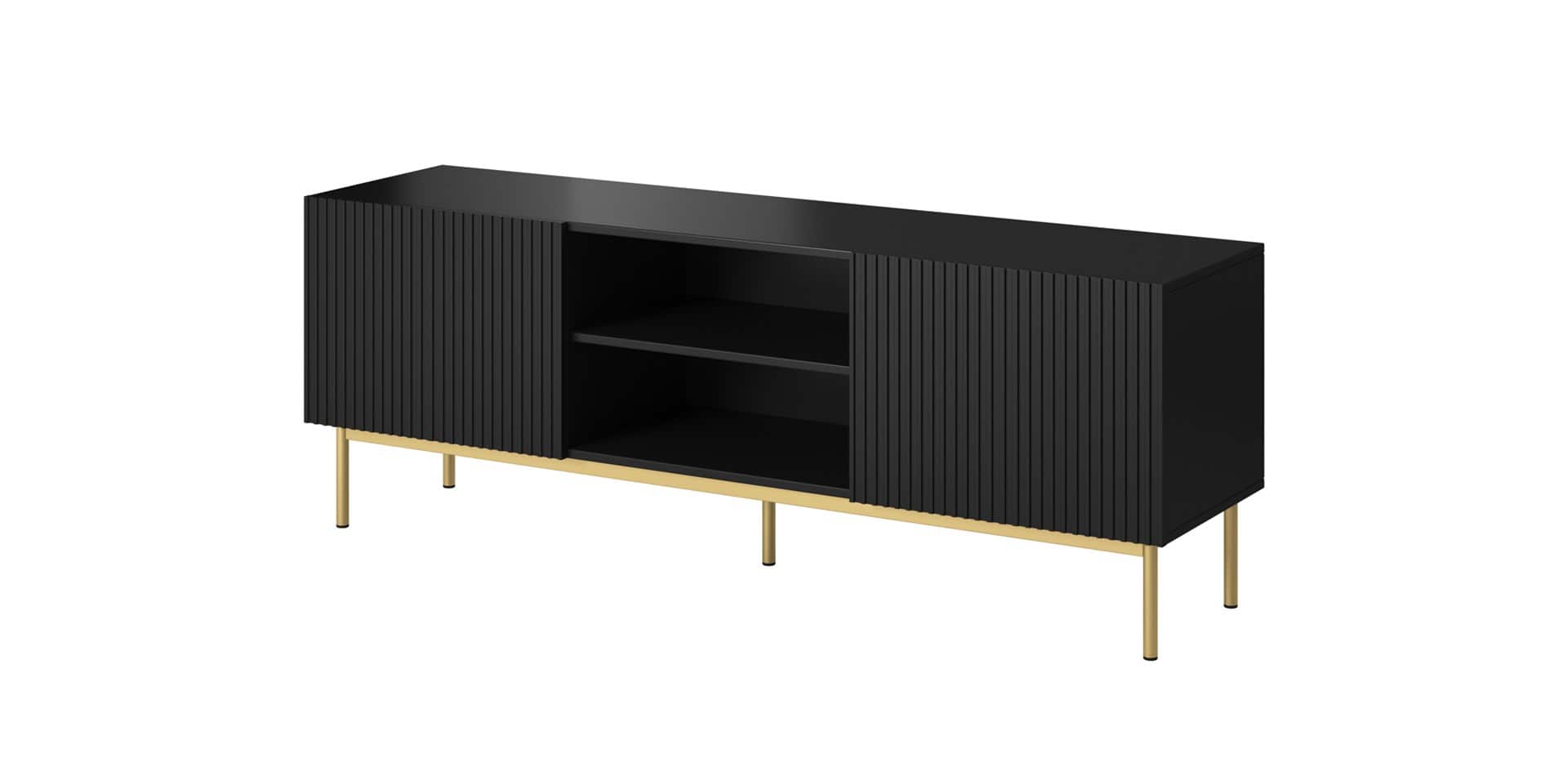 Szafka RTV PAFOS 150x40x60 czarny mat — zdjęcie 1 z 2
