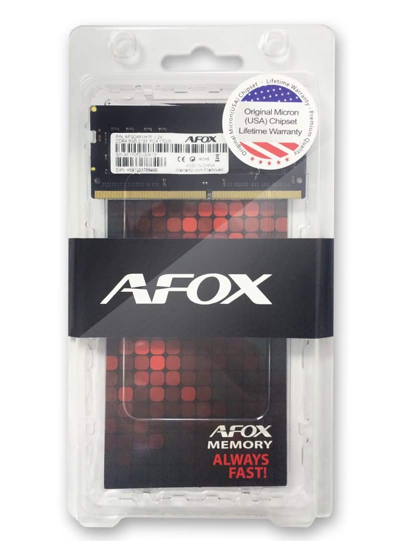 AFOX SO-DIMM DDR4 8GB 2666MHZ AFSD48FK1P — zdjęcie 1 z 2
