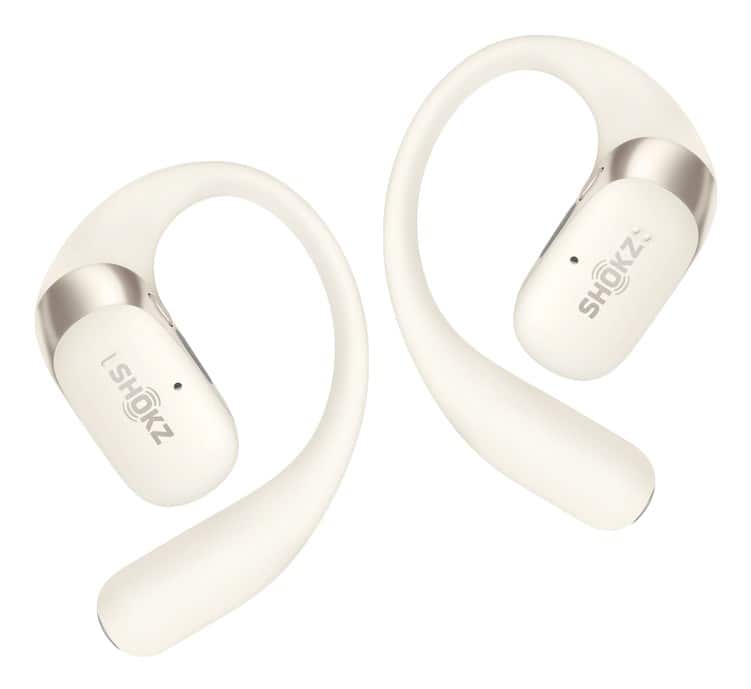 Słuchawki douszne Shokz OpenFit 2 beżowe — zdjęcie 1 z 5