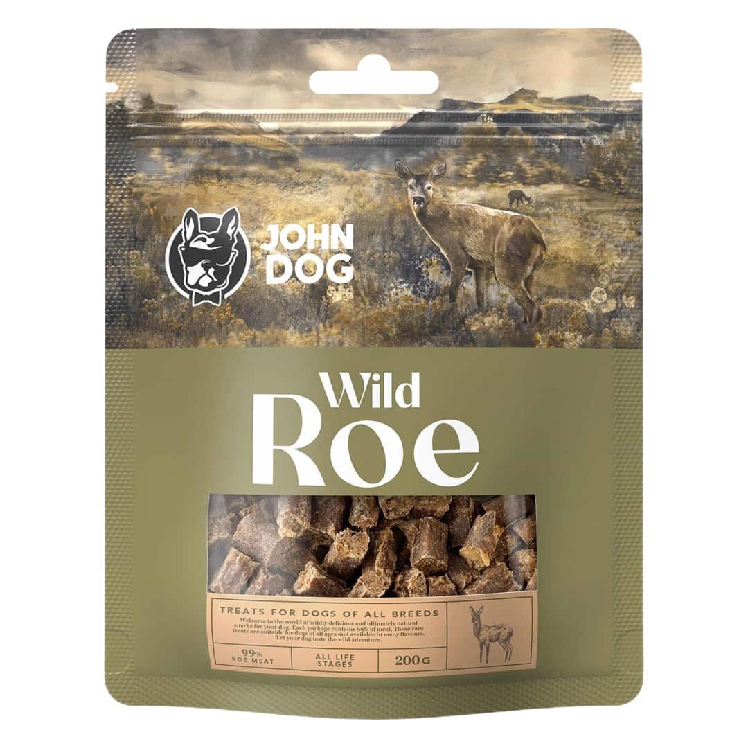 JOHN DOG Wild ROE/SARNA 200g- przysmak — zdjęcie 1 z 2