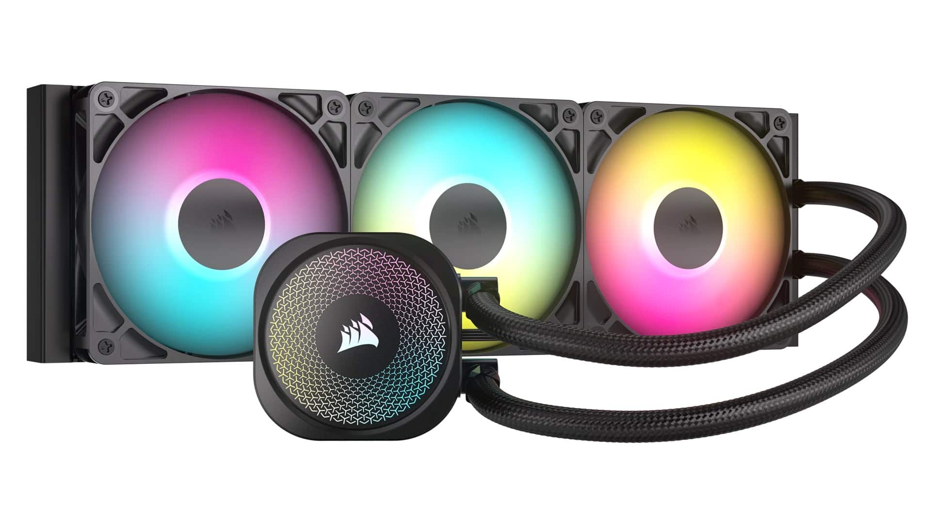 CORSAIR NAUTILUS 360 ARGB, 360mm Radiator, Liquid CPU Cooler — zdjęcie 1 z 8