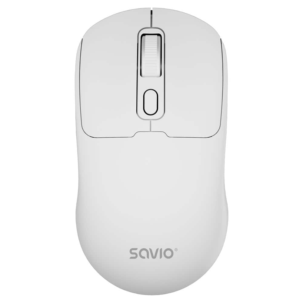 SAVIO MYSZ BEZPRZEWODOWA BT 2.4 GHZ BIAŁA MB-05 — zdjęcie 1 z 6
