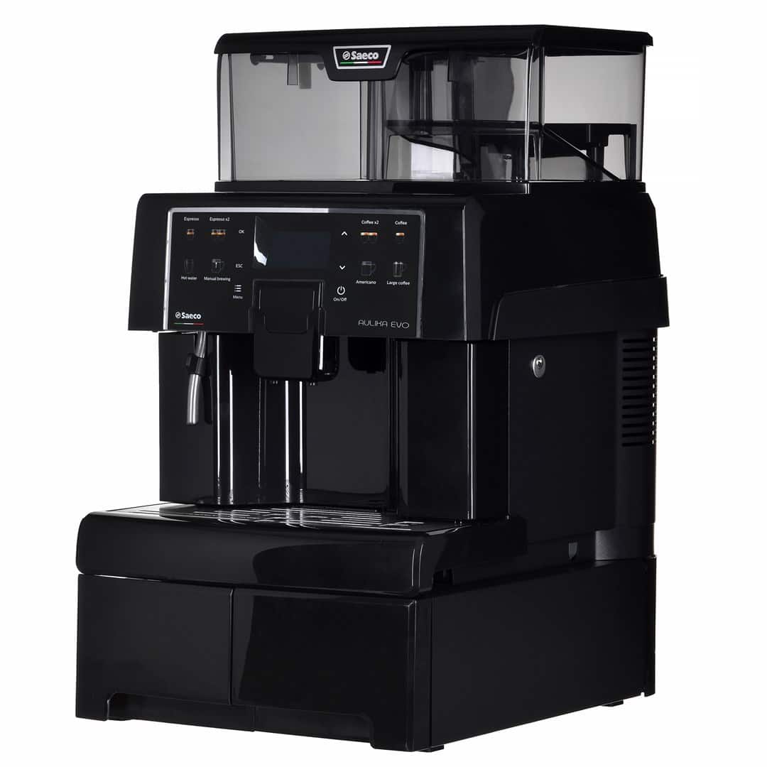 Ekspres automatyczny Aulika EVO OFFICE BLACK SAECO, 1300W, 452mm szerokości — zdjęcie 1 z 8
