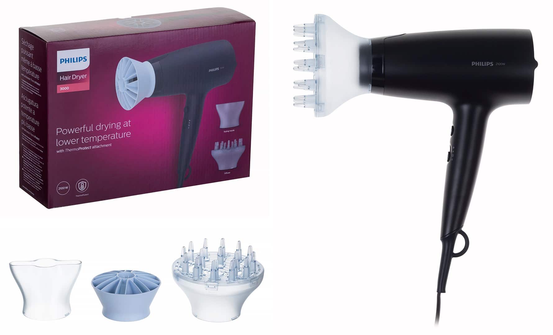 Suszarka do włosów PHILIPS BHD 360/20 — zdjęcie 1 z 8