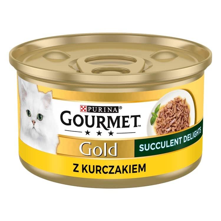 PURINA Gourmet Gold Succulent Delights Kurczak - mokra karma dla kota - 85g — zdjęcie 1 z 8