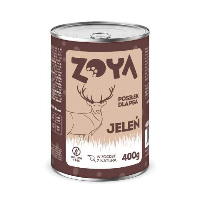 ZOYA Jeleń – puszka mokra kardma dla psów 400g — zdjęcie 1 z 2