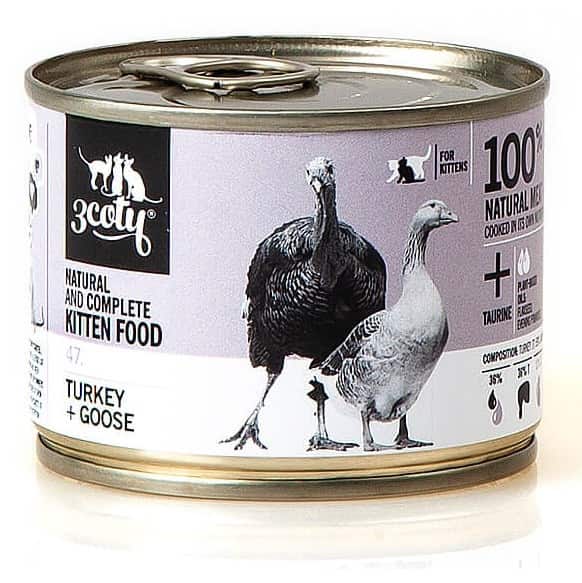 3Coty TURKEY + GOOSE for Kittens 180g — zdjęcie 1 z 5