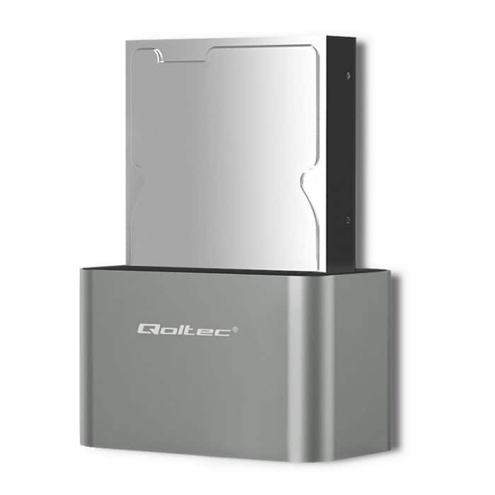 QOLTEC STACJA DOKUJĄCA HDD/SSD 2.5"/3.5" SATA USB 3.0 — zdjęcie 1 z 8