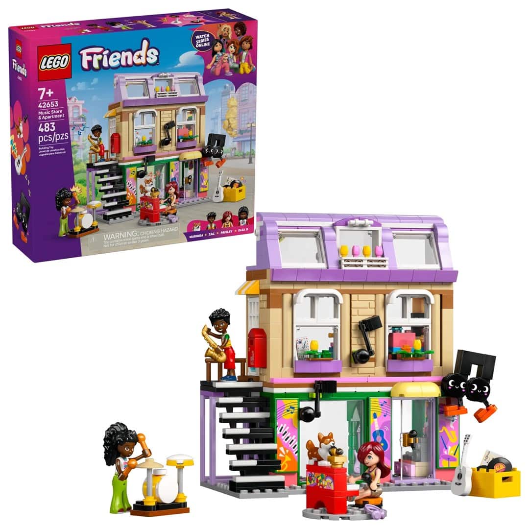 LEGO Friends 42653 - Sklep muzyczny i mieszkanie — zdjęcie 1 z 8