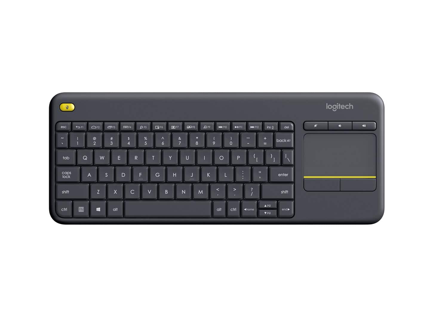 Klawiatura Logitech K400 - Prosty, Czarny — zdjęcie 1 z 7