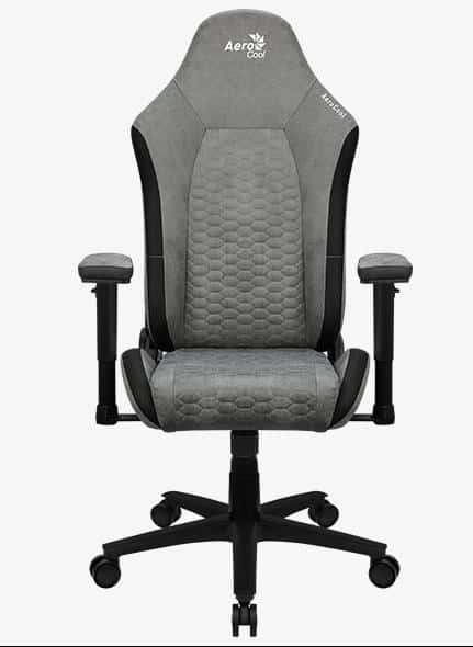 Fotel AEROCOOL CROWN AeroSuede Stone Grey — zdjęcie 1 z 8