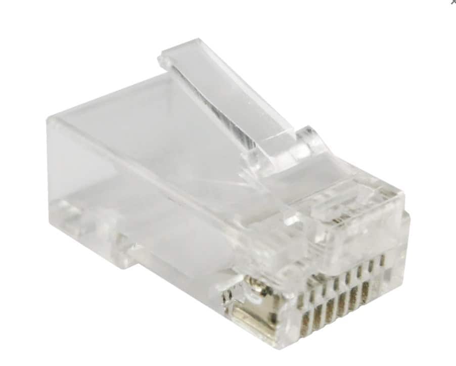 ALANTEC Wtyk przelotowy RJ45 UTP kat.5e (op.100 szt) — zdjęcie 1 z 2