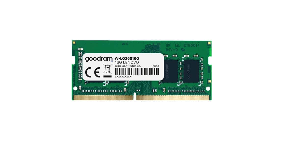 Pamięć GoodRam (DDR4 SO-DIMM; 1 x 16 GB; 2666 MHz; CL19) — zdjęcie 1 z 5