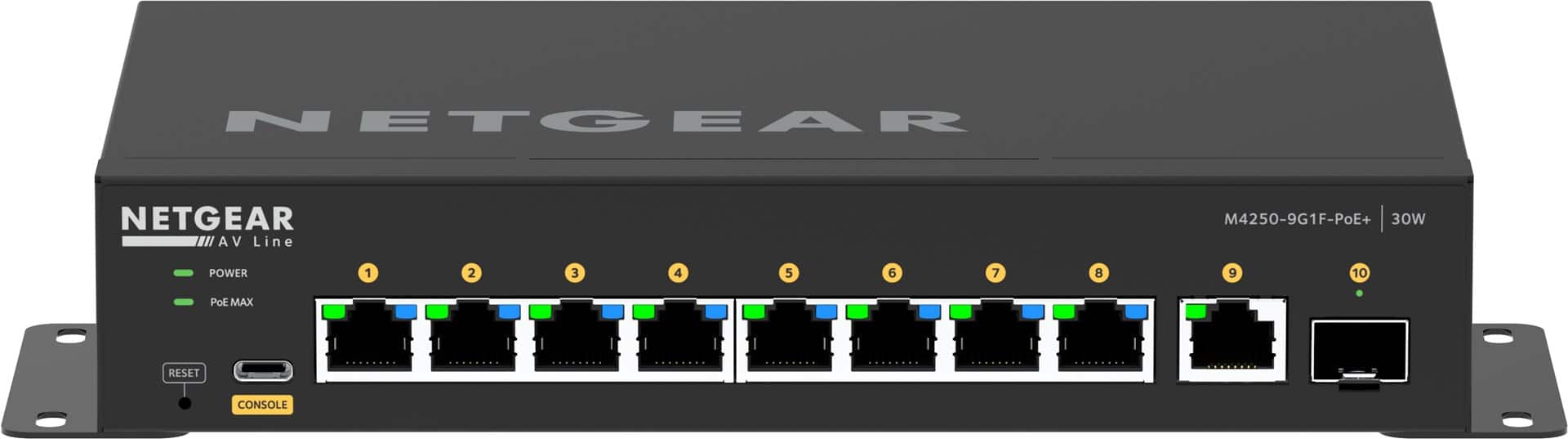 Switch Netgear M4250-9G1F Zarządzany 10p PoE 110W — zdjęcie 1 z 8