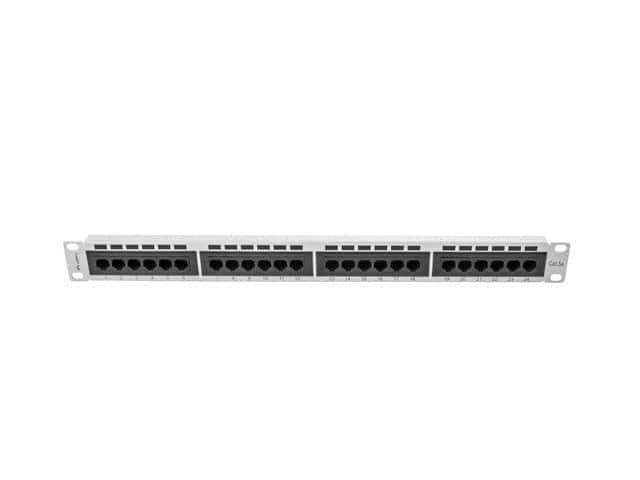Patch panel Lanberg PPU5-1024-S (1U; kat. 5e; 24xRJ-45) — zdjęcie 1 z 5