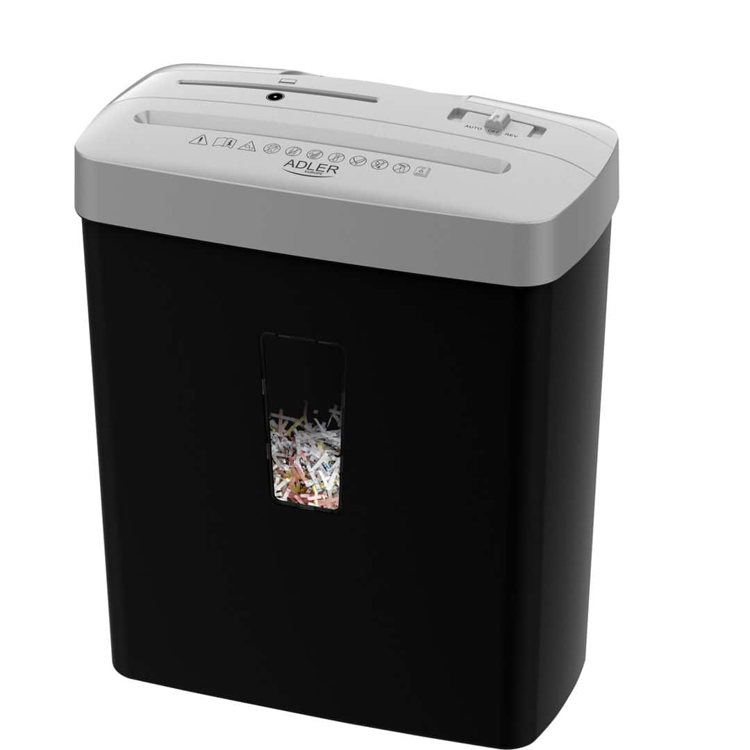 Niszczarka do dokumentów CAMRY CR 1037s srebrna — zdjęcie 1 z 8