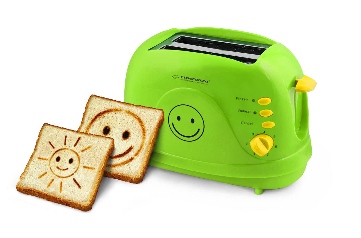 Toster Esperanza SMILEY EKT003 (750W; kolor zielony) — zdjęcie 1 z 6