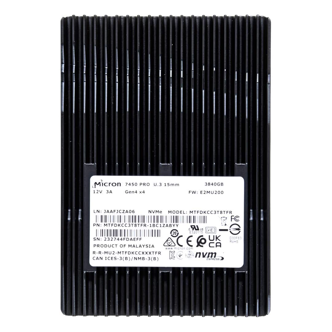 Dysk SSD Micron 7450 PRO 3.84TB U.3 NVMe Gen4 — zdjęcie 1 z 5