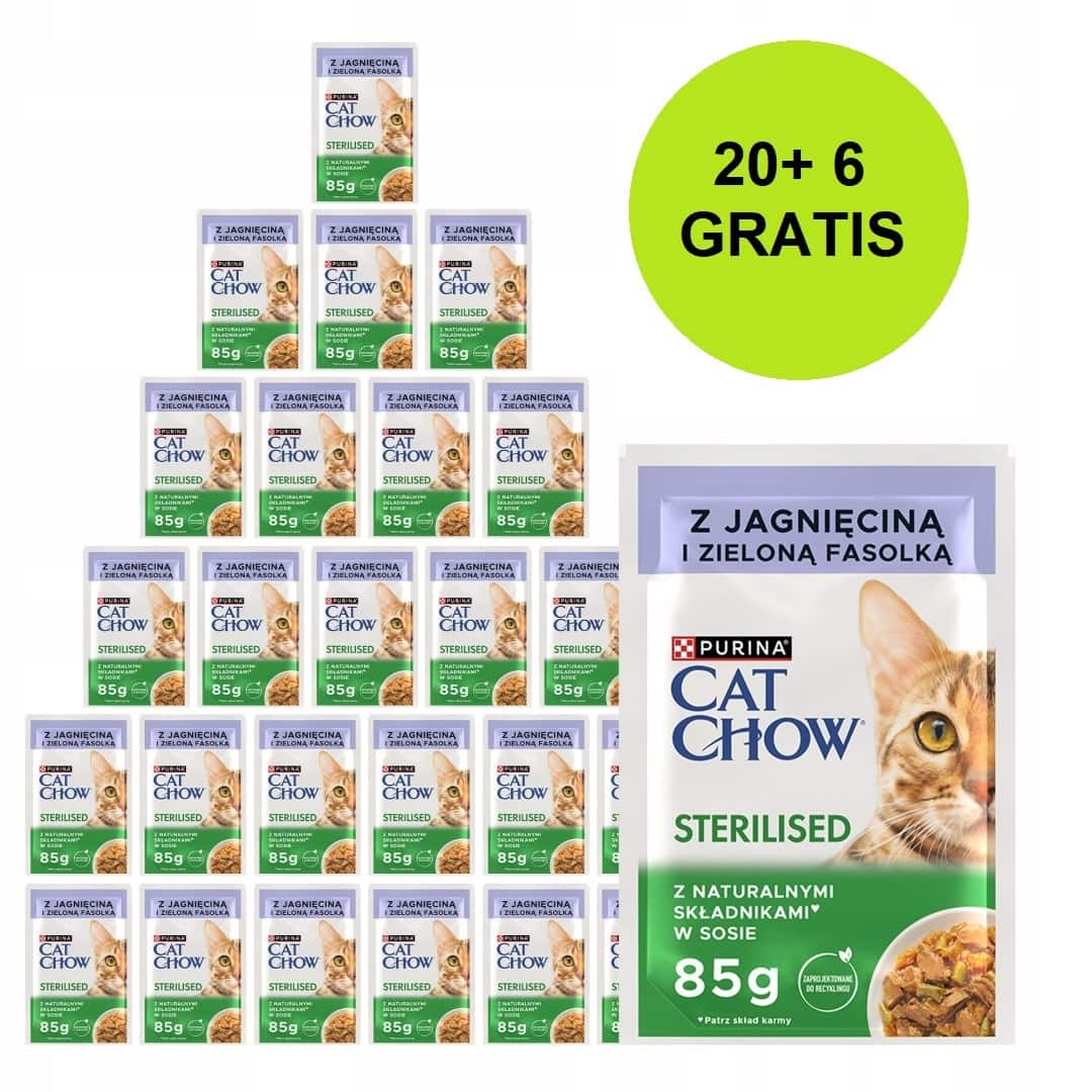 PURINA CAT CHOW STRLS Jag&Fasola 20+6 saszet. 2,21kg — zdjęcie 1 z 8
