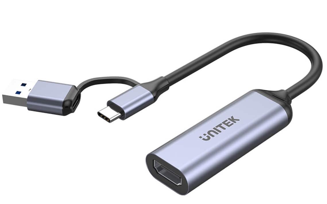 UNITEK KARTA DO STREAMINGU USB-C/A, 4K HDMI 1.4B — zdjęcie 1 z 4