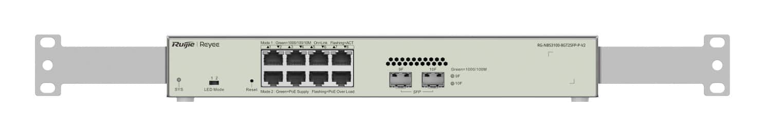 Switch RG-NBS3100-8GT2SFP-P-V2 - 8 Portów Gigabit — zdjęcie 1 z 6