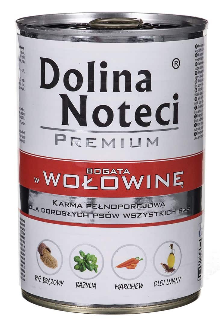 DOLINA NOTECI Premium bogata w wołowinę - mokra karma dla psa - 400 g — zdjęcie 1 z 2