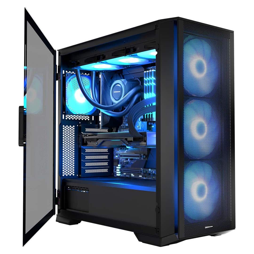 MODECOM OBUDOWA HORIZON ARGB FLOW MIDI CZARNA — zdjęcie 1 z 8
