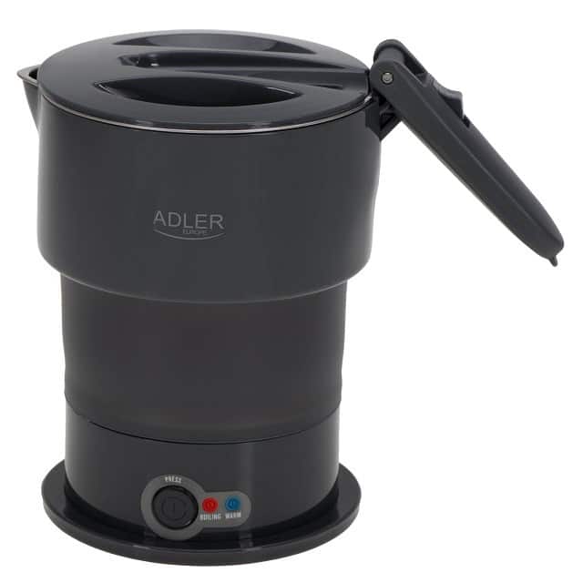 Czajnik silikonowy ADLER AD 1377g, 0,6 l, szary — zdjęcie 1 z 8