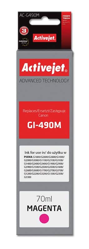 Activejet AC-G490M Tusz 70 ml, Kompatybilny z Canon — zdjęcie 1 z 2