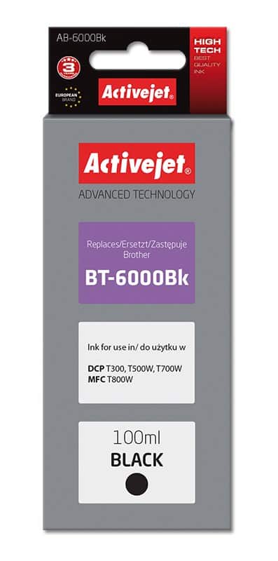Activejet AB-6000Bk Buteleczka z tuszem 100ml czarny