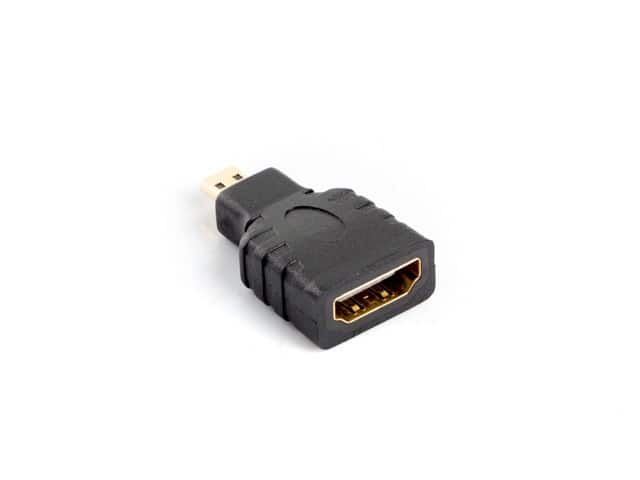 Adapter Lanberg AD-0015-BK (HDMI F - Micro HDMI M; kolor czarny) — zdjęcie 1 z 2