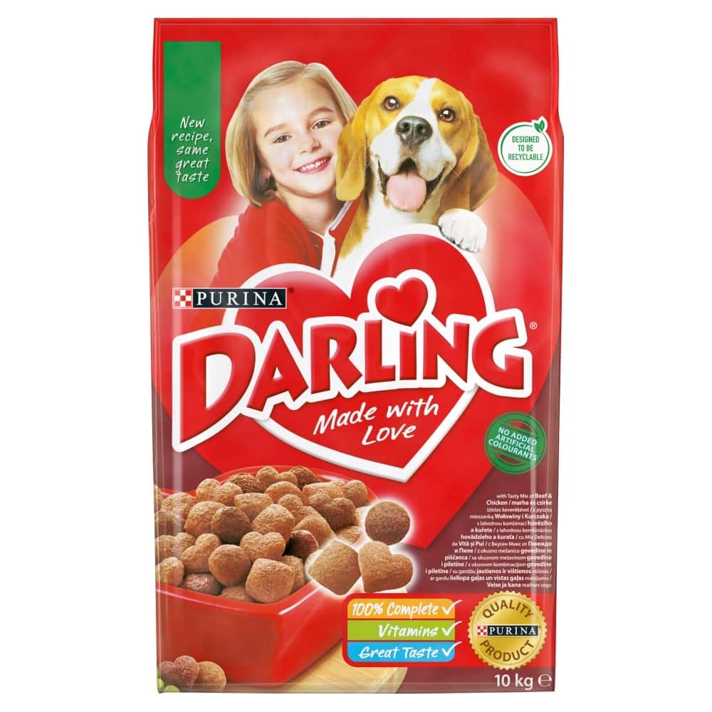 PURINA Darling Wołowina z kurczakiem - 10 kg