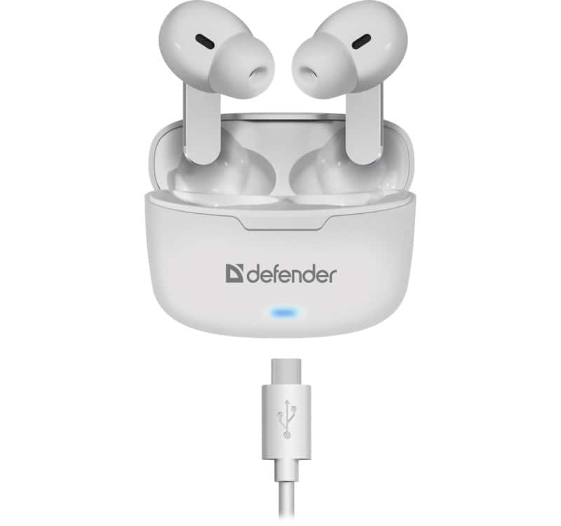 DEFENDER Słuchawki Bluetooth Twins 903 Douszne Białe — zdjęcie 1 z 8