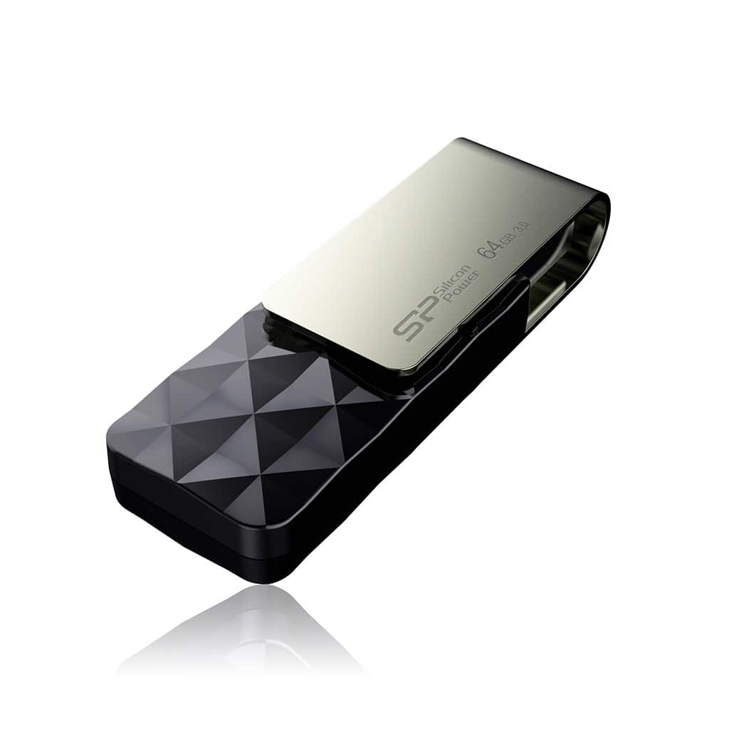 Pendrive Silicon Power Blaze B30 64GB Czarny — zdjęcie 1 z 8